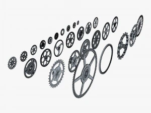 Gears Set v 2 3D Model
