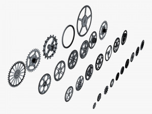 Gears Set v 2 3D Model