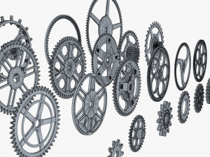 Gears Set v 2 3D Model