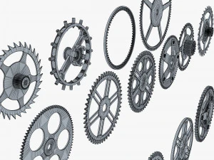 Gears Set v 2 3D Model
