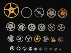 Conjunto de engrenagens v 3 Modelo 3D