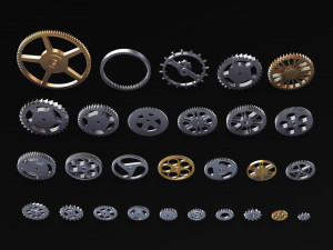 Gears Set v 3 3D 모델
