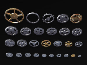 Gears Set v 3 3D 모델