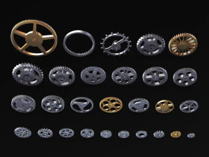 Conjunto de engrenagens v 3 Modelo 3D
