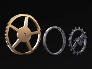 Conjunto de engrenagens v 3 Modelo 3D