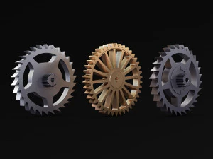 Conjunto de engrenagens v 3 Modelo 3D