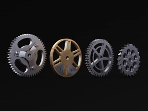 Conjunto de engrenagens v 3 Modelo 3D