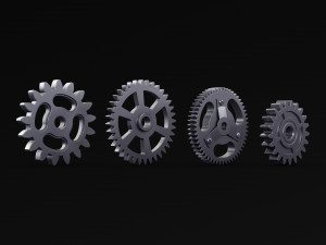 Gears Set v 3 3D 모델