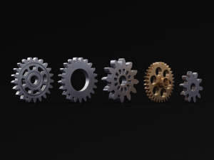 Gears Set v 3 3D 모델