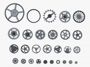 Gears Set v 3 3D 모델