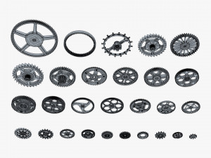 Gears Set v 3 3D 모델
