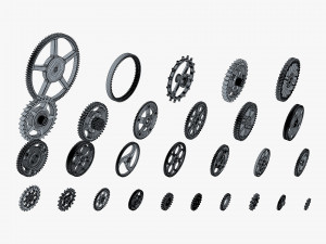 Gears Set v 3 3D 모델