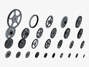 Conjunto de engrenagens v 3 Modelo 3D