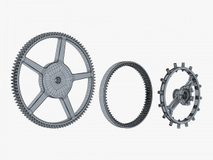 Gears Set v 3 3D 모델