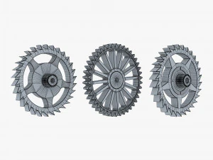 Conjunto de engrenagens v 3 Modelo 3D