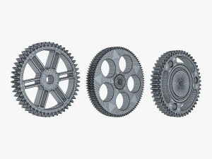 Conjunto de engrenagens v 3 Modelo 3D