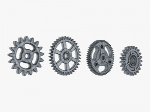 Gears Set v 3 3D 모델