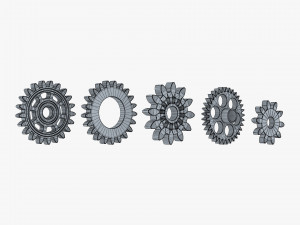 Gears Set v 3 3D 모델