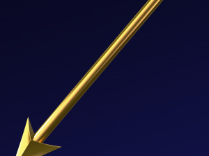 Poseidon Trident of Ukrainian Emblem M 1 Modello 3D