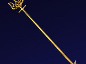 Poseidon Trident of Ukrainian Emblem M 1 Modello 3D