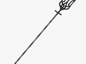 Poseidon Trident of Ukrainian Emblem M 1 Modello 3D