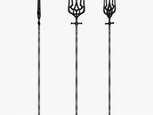 Poseidon Trident of Ukrainian Emblem M 1 Modello 3D