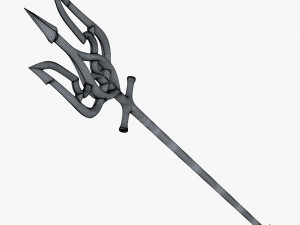 Poseidon Trident of Ukrainian Emblem M 1 Modello 3D