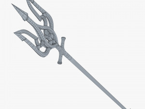 Poseidon Trident of Ukrainian Emblem M 1 Modello 3D