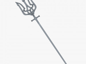 Poseidon Trident of Ukrainian Emblem M 1 Modello 3D