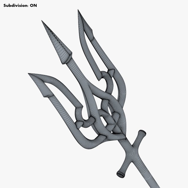 OBJ file TRIDENT OF POSEIDON 🔱・3D print model to download・Cults