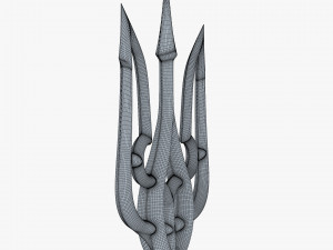 Poseidon Trident of Ukrainian Emblem M 1 Modello 3D