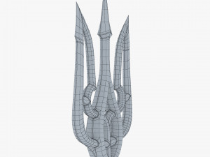 Poseidon Trident of Ukrainian Emblem M 1 Modello 3D