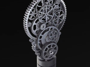 Light Bulb With Gears M 1 3D Model