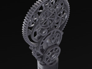 Light Bulb With Gears M 1 3D Model