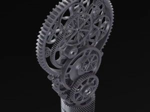Light Bulb With Gears M 1 3D Model