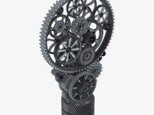 Light Bulb With Gears M 1 3D Model