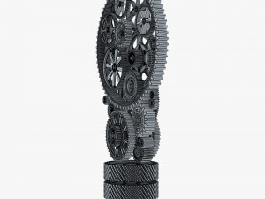 Light Bulb With Gears M 1 3D Model