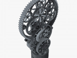 Light Bulb With Gears M 1 3D Model