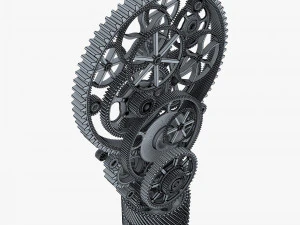Light Bulb With Gears M 1 3D Model