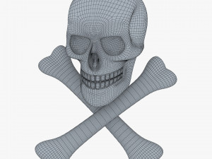 Pirate Skull Bones M 1 Modèle 3D
