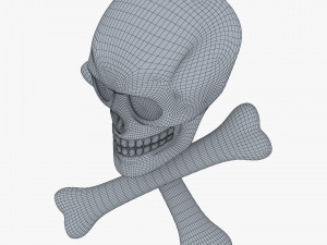 Pirate Skull Bones M 1 Modèle 3D