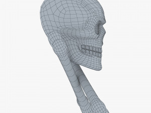 Pirate Skull Bones M 1 Modèle 3D