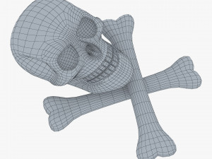 Pirate Skull Bones M 1 Modèle 3D
