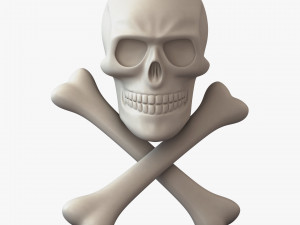 Pirate Skull Bones M 1 Modèle 3D
