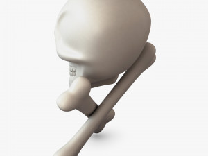 Pirate Skull Bones M 1 Modèle 3D