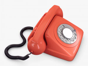 Retro Telephone M 2 3D Model