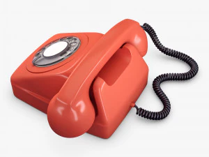 Retro Telephone M 2 3D Model