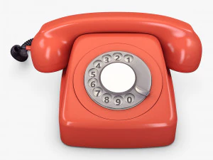 Retro Telephone M 2 3D Model