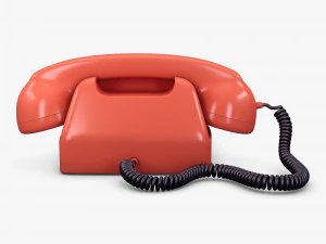Retro Telephone M 2 3D Model