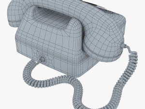 Retro Telephone M 2 3D Model